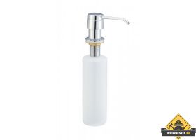 Caral inbouw zeeppompje chroom