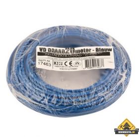 VD-draad 2.5 mm2 blauw - 20 meter