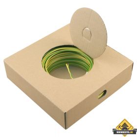 Installatiedraad VD 2,5 geel/groen rol 100 m1 