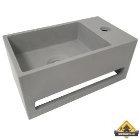 Wiesbaden Julia fontein Solid Surface 35 x 20 x 16 cm betonlook rechts