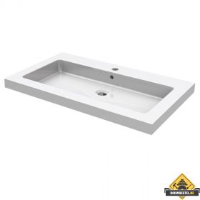 Wiesbaden keramische meubelwastafel 80x46 1 kraangat