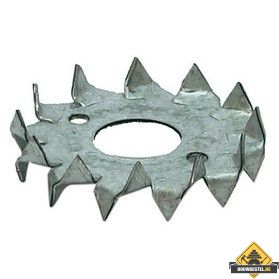 Kramplaat Diameter gat: 21mm Sendzimir verzinkt - 10 Stuks