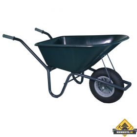 Tuin kruiwagen gecoat frame 100 Liter groen - NL-fabricaat (INFORMEER NAAR DE LEVERTIJD)