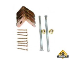 L-Beslagset Voor Betonpaal Verzinkt (Set Van 2 Stuks)