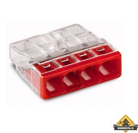 Wago Lasklem 4-voudig Mini 4 x 0.5 tot 2.5mm2