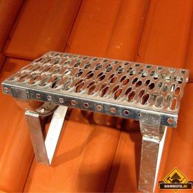 Looprooster dakpannen rood 40cm