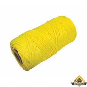 Metselkoord gevlochten 1.5mm PA fluor geel klos 50m