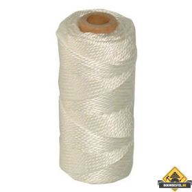 Metselkoord gesl. 4 strengs pp wit. klos 50 meter