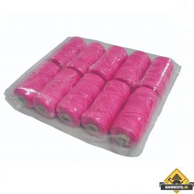 Metselkoord gevlochten 1.5mm PA fluor rose. klos 50m per 10 stuks