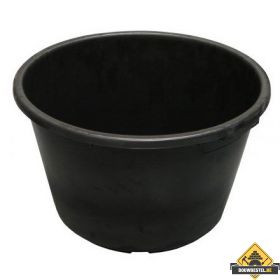 Metselkuip / Mortelkuip zwart 65 liter. diam. 45/59 cm H. 34 cm
