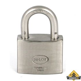 M-LOY massief RVS hangslot gelijksluitend - 50 mm