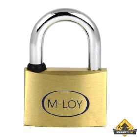 M-LOY messing hangslot gelijksluitend - 30 mm