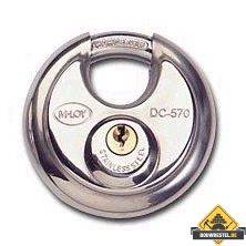 M-LOY RVS discushangslot gelijksluitend - 70 mm