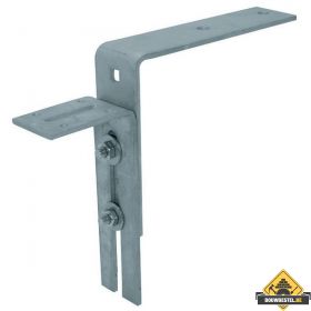 Kozijnstelbeugel / Kozijnstelhoek Type C 95X180mm 60X6 Verzinkt band - per stuk