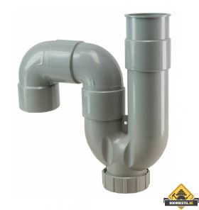 Universeel-Sifon 32mm Grijs