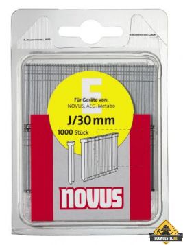 Novus nagels (brads) E J 19MM . 1000 st.