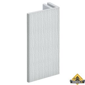 Eindprofiel 45mm Novicell voor basis aluminium eindprofiel Alaska wit 600 cm	