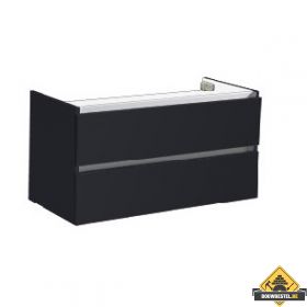 Onderkast Trend 100 cm hoogglans antraciet