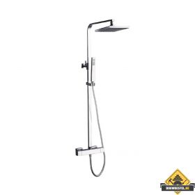 Creavit Opbouw doucheset thermostatisch vierkant chroom