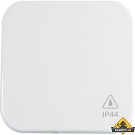 Opus 1 IP44 bedieningselement wipschakelaar, helderwit