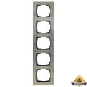 Opus 55 Fusion edelstalen afdekraam 5-voudig zwart