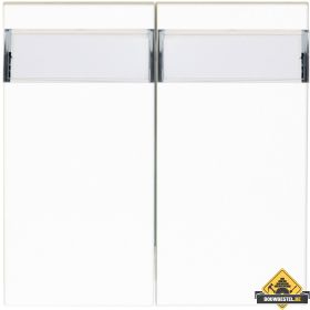 Opus 55 serie wipschakelaars met tekstveld polarwit