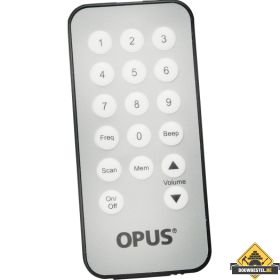 Opus IR- afstandsbediening voor inbouwradio