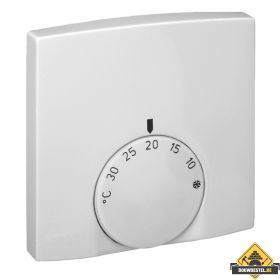 Opus opbouw-kamertemperatuurregelaar, verbreekcontact 10 (4) A helder wit