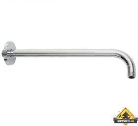 Wiesbaden luxe douche-arm rond muurbevestiging 45cm chroom