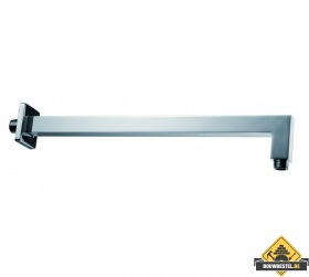 Wiesbaden Luxe douche-arm vierkant muurbevestiging 40cm chroom