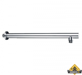 Wiesbaden Luxe douche-arm rond muurbevestiging 45cm chroom
