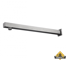 Wiesbaden rechte douchearm vierkant muurbevestiging 41 cm RVS (HELAAS NIET MEER LEVERBAAR)