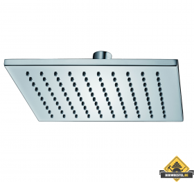 Wiesbaden Luxe messing hoofddouche vierkant 300mmx8mm chroom