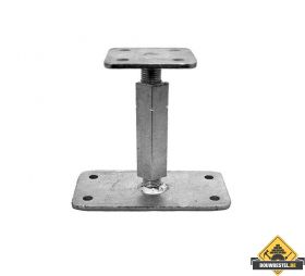 Paalhouder Verstelbaar Sleutelmaat 30 Verzinkt