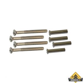 Patentbout M4x45mm nikkel - 16 stuks
