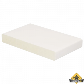 Plank hardschuim 100x20mm Wit 600 cm