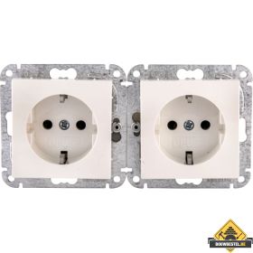 Quick Contactdoos Opus 55 2 en 3-voudig wandcontactdoos antraciet