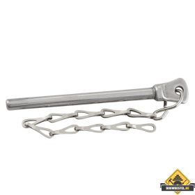 Raampen met ketting 100mm vernikkeld per 4 stuks