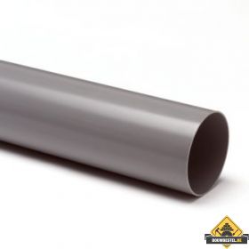 4 Meter PVC HWA buis Ral7037 Grijs 80 x 1