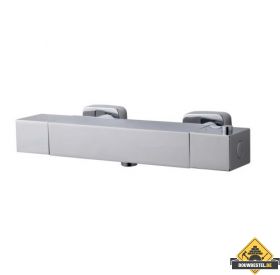 Wiesbaden Rombo Thermostaat douchemengkraan vierkant chroom (HELAAS NIET MEER LEVERBAAR)