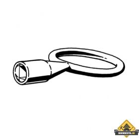 Rug Semin Vierkante doornsleutel gegoten staal (22-216) - per stuk