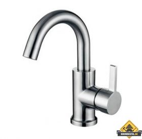 Wiesbaden Wes RVS wastafelmengkraan draaibare uitloop (HELAAS NIET MEER LEVERBAAR)