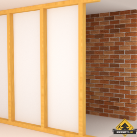 Scheidingswand plaatsen met gipsplaten en houten profielen