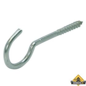 Schroefhaak Zwaar Houtdraad 80X25mm Diameter: 5.8 Verzinkt - 10 stuks 