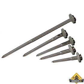 Schroeven RVS TORX 55 mm met epdm ring 100 stuks per pak