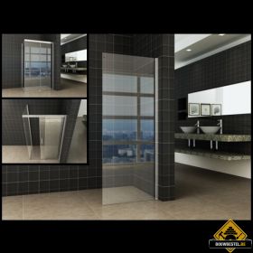 Wiesbaden Side zijwand voor Softclose 2.0 schuifdeur 90 cm 8 mm Nano