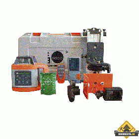 Nedo Sirius 1 HV rotatielaser met Acceptor Green - complete set