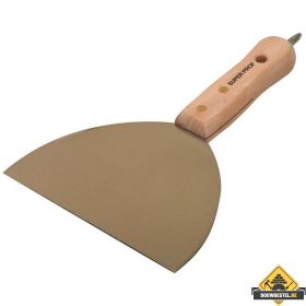 Spachtelmes SUPER PROF 150 mm RVS houten greep met schroefbit