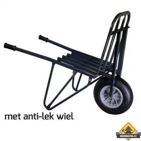 Steenkruiwagen 60 steens softwiel (anti-lek band) - NL-fabricaat (INFORMEER NAAR DE LEVERTIJD)