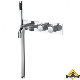 Wiesbaden Style inbouw badthermostaat muur chroom (HELAAS NIET MEER LEVERBAAR)